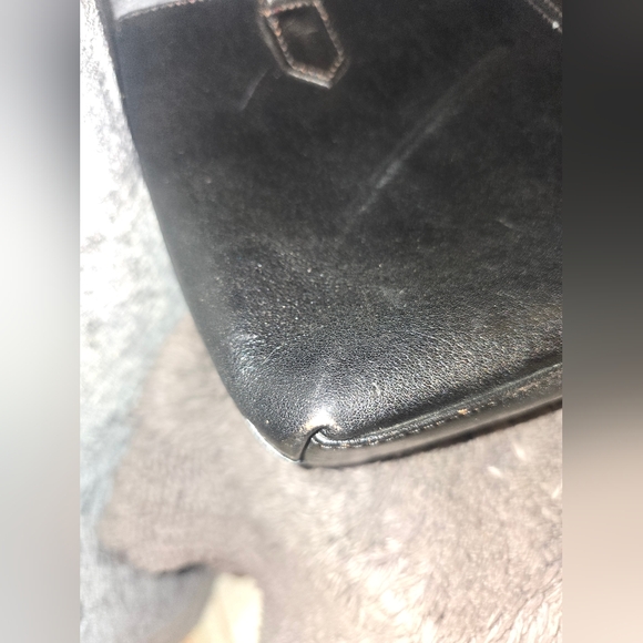 Hobo International Women's Shoulder Bag Black Leather Purse vintage Y2K - Picture 5 of 12